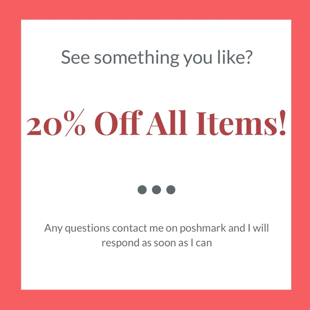 20% Off All Items!